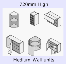 Bespoke Medium Wall Units (720 High)