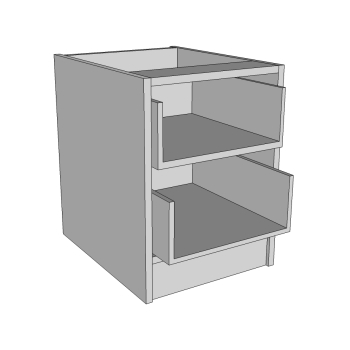 400 wide Bedside cabinet with 2 drawers