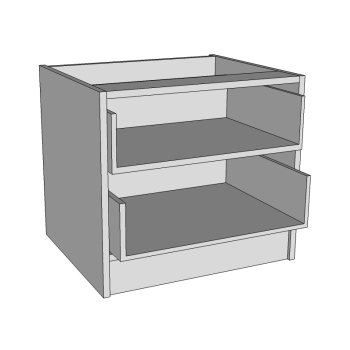 600 wide Bedside cabinet with 2 drawers
