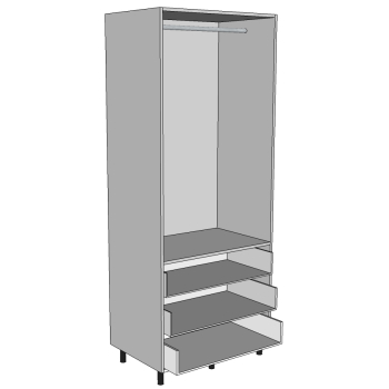 Single Hanging Linen Press, Single/Double Doors
