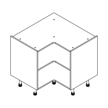 CLICBOX 928 L-shape Corner Base unit