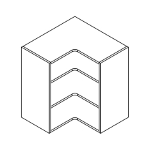 CLICBOX 628 L-shape Corner Wall unit