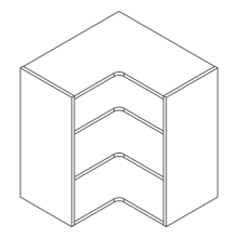 CLICBOX 628 L-shape Corner Wall unit