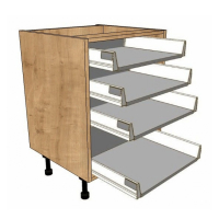 4 Drawer Base units ( 3S + 1 Pan )