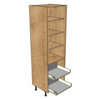1970mm Tall Larder with 2 x Inner Drawers