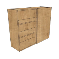 600mm wide Extra deep Blind Corner wall unit