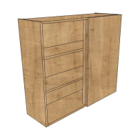 900mm High Tall Corner Wall Units