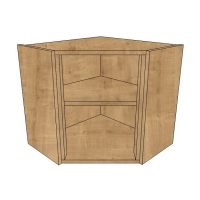 600x600 - Diagonal Corner Wall Unit
