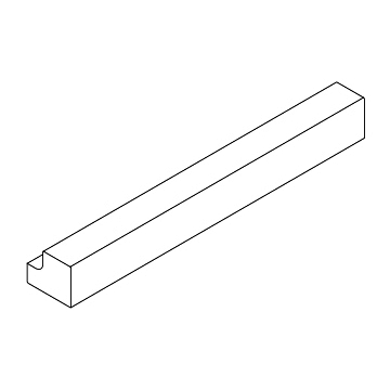 Cartmel Square end Straight Cornice