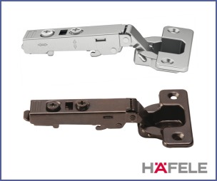 Hafele Metalla 110° Soft-close Hinges | 2 Colours (Full Overlay application)