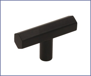 Pencil T-Bar Knob - Matt Black