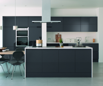 Lucente Anthracite Handleless Doors