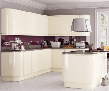 Lucente Cream Handleless Doors