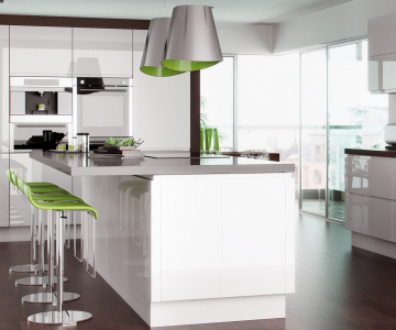 Lucente White Handleless Doors