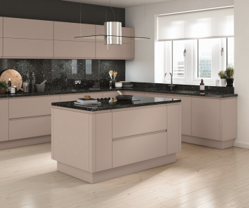 Lucente Cashmere Handleless Matt Doors
