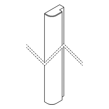 Lucente Curved end Pillar