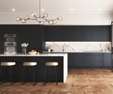 Lucente Indigo Handleless Matt Doors