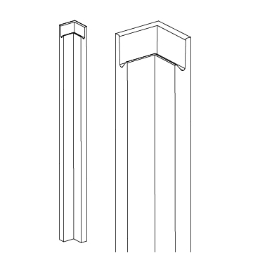 Lucente Internal Corner Post