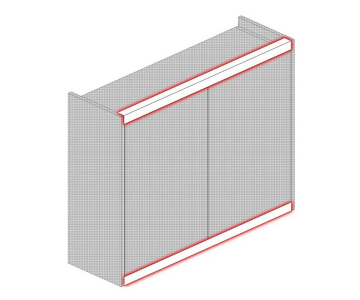 Vivo+ Square end Cornice/Pelmet